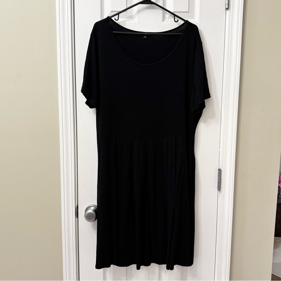 Tralilbee Chic Black Midi Dress Plus Size 3XL - Picture 2 of 8